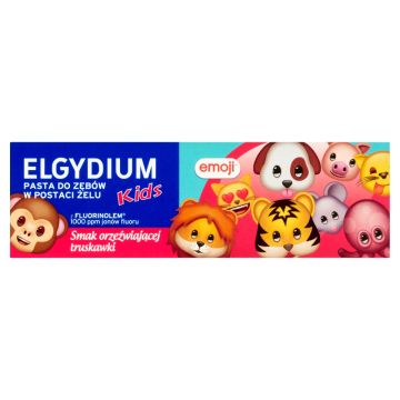 Elgydium Emoji Kids, pasta d/zęb.,orzeźw.trusk.,3-6 lat,50ml