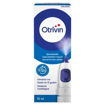 Otrivin 0.1%, (1 mg/ml), aer.do nosa, 10 ml, pompka z boku