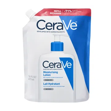CeraVe, Nawilżająca emulsja do ciała i twarzy, skóra sucha i bardzo sucha, refill, 473 ml