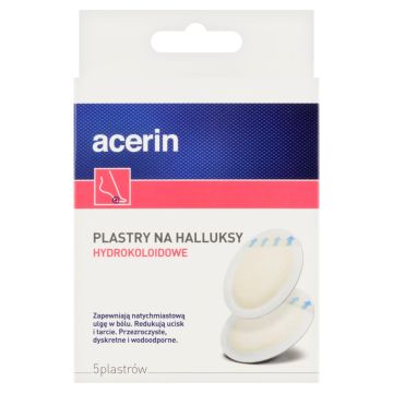Acerin, plastry na halluksy, 5 szt.