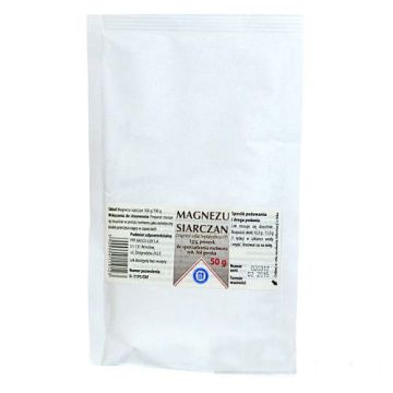 Magnezu siarczan (Magnesium sulfas), proszek do sporządzania roztworu, 50 g (Hasco)
