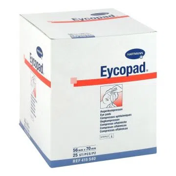 Eycopad, kompresy oczne, jałowe, 56 mm x 70 mm, 25 szt.
