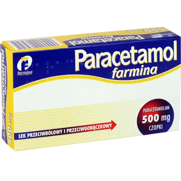 Paracetamol Farmina, 500 mg, czopki, 10 szt.