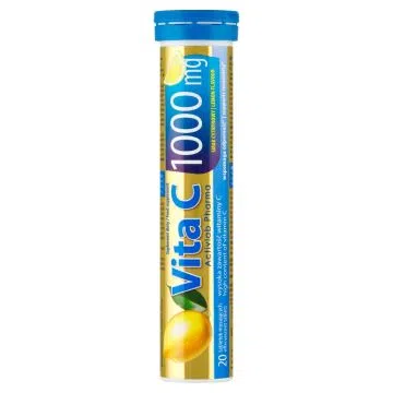 Vita C 1000 mg, Activlab Pharma, tabletki musujące, smak cytrynowy, 20 szt.