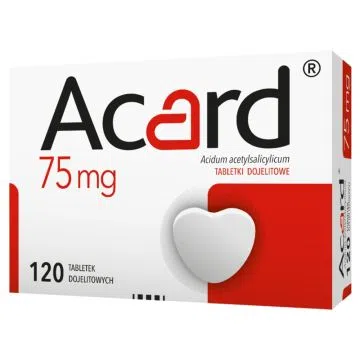 Acard,  75 mg, tabletki dojelitowe, 120 szt.