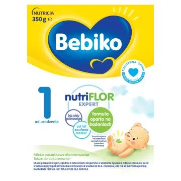 Bebiko 1 NUTRIflor Expert, mleko początkowe dla niemowląt, od urodzenia proszek, 350 g