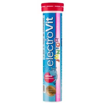 ElectroVit Junior, tabletki musujące, smak truskawkowy, 20 szt.
