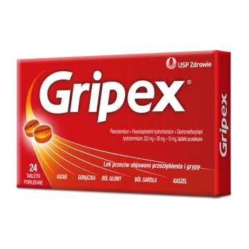 Gripex, tabletki powlekane, 24 szt.
