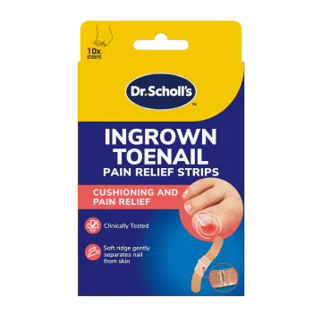 Dr.Scholl's, paski przeciwbólowe na wrastające paznokcie stóp, 10 szt.