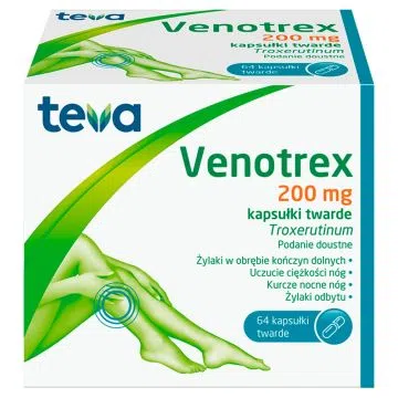 Venotrex, 200 mg, kaps.twarde, 64 szt