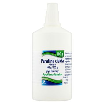 Parafina ciekła (Paraffinum liquidum), płyn doustny, (Aflofarm), 100 g