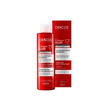 Vichy Dercos Collagen 17 Filler, szampon ultra-regenerujący, 200 ml
