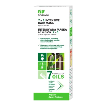 Maska do włosów 7 w 1 przeciw wypadaniu włosów, intensywne 7 olejków, 200 ml