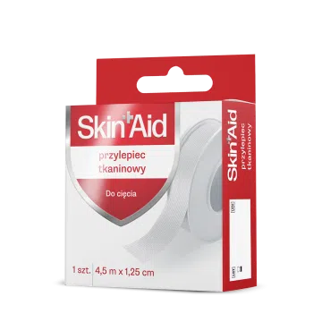 Skin Aid, Przylepiec Tkaninowy, 4,5m X 1,25cm