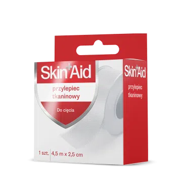 Skin Aid, Przylepiec Tkaninowy, 4,5m X 2,5cm