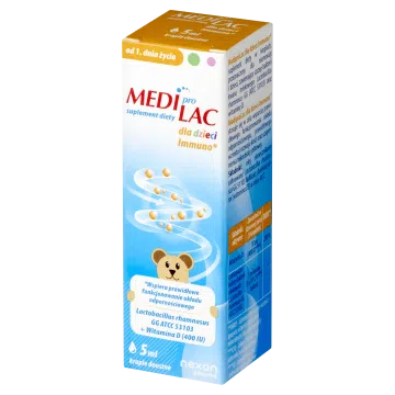 Nexon Pharma Mediprolac dla dzieci Immuno, krople, 5 ml