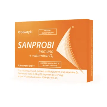 Sanprobi immuno + witamina D3, kapsułki, 20 szt