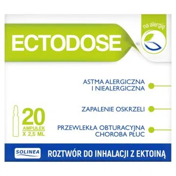 Ectodose, roztw. do inhalacji z ektoina, 2,5 ml, 20 amp.