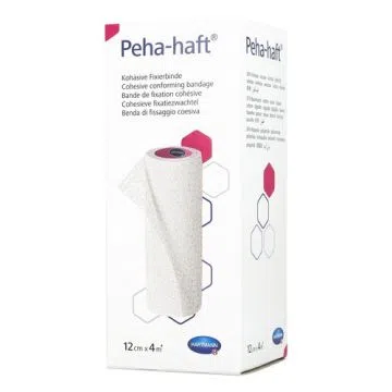 Opaska podtrzymująca Peha-haft, latex free, 4 m x 12 cm, 1 szt.