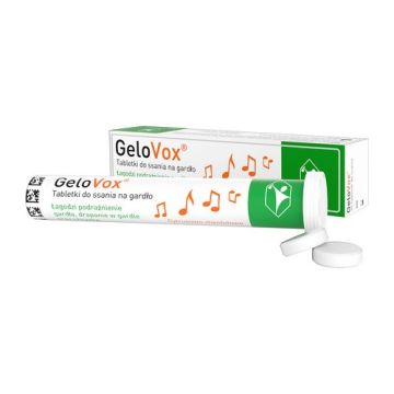 GeloVox, tabletki do ssania na gardło, cytrusowo-mentolowe, 20 szt.