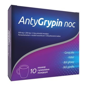 AntyGrypin noc, musujący granulat, saszetki, 10 szt.