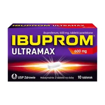 Ibuprom Ultramax, 600 mg, tabletki powlekane, 10 szt.