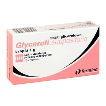 Czopki glicerolowe, 1 g, 10 szt. (Farmina)