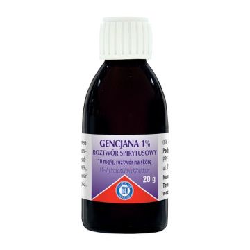 Gencjana 1% roztwór spirytusowy (Pyoctanina), 20 g (Hasco)
