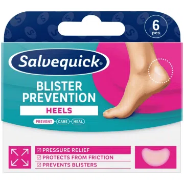 Salvequick Blister Prevention Heels, plastry na pęcherze,6szt