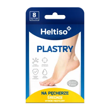 Heltiso plastry na pęcherze średnie, 8 sztuk