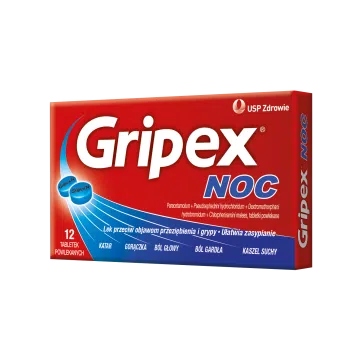 Gripex Noc, tabletki powlekane, 12 szt.