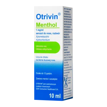 Otrivin Menthol, 1mg/ml,aer.d/nosa,(i.row),Delf,Litwa,10ml