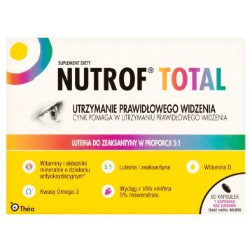 Nutrof Total, z witaminą D3, kapsułki, 60 szt.