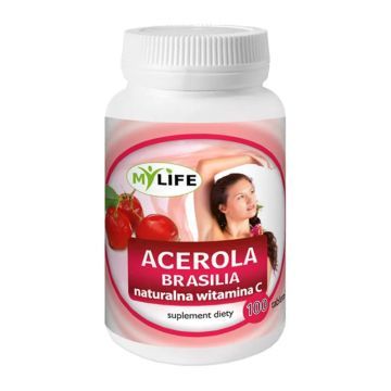 Acerola C Brasilia, naturalna witamina C, tabletki, 100 szt.