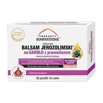 Balsam Jerozolimski na gardło z prawoślazem,pastyl.d/ss,x32