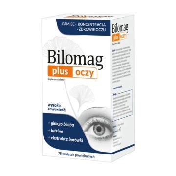 Bilomag Plus Oczy, tabl.powl., 75 szt