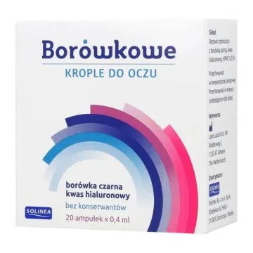 Borowkowe, krople do oczu, 0,4 ml, 20 minim.