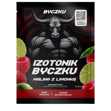 Byczku Izotonik, malina z limonką, saszetka 31,5g