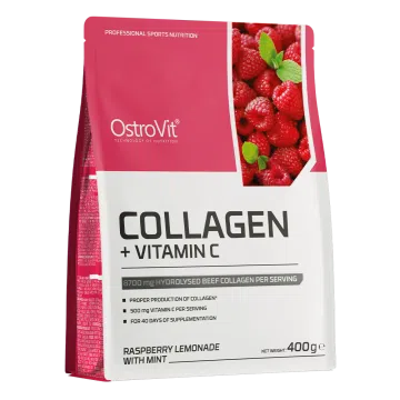 OstroVit Collagen + Vitamin C, (raspberry lemonade-mint), 400 g  