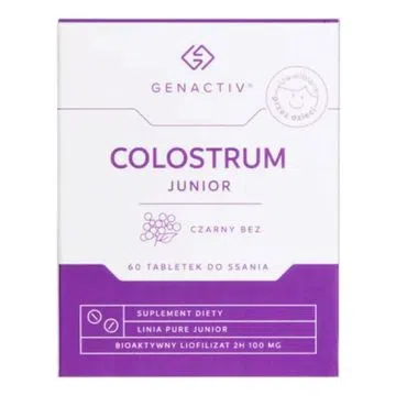 Colostrum Junior Czarny Bez Genactiv, tabl.do ssania, 60 szt