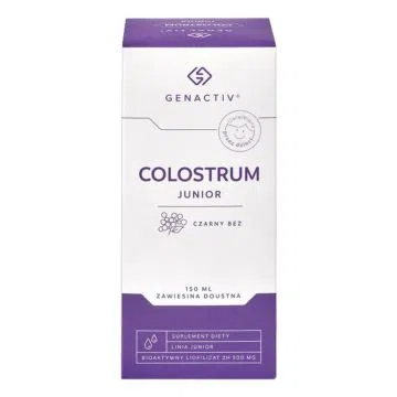 Colostrum Junior Czarny Bez Genactiv, zawiesina, 150 ml