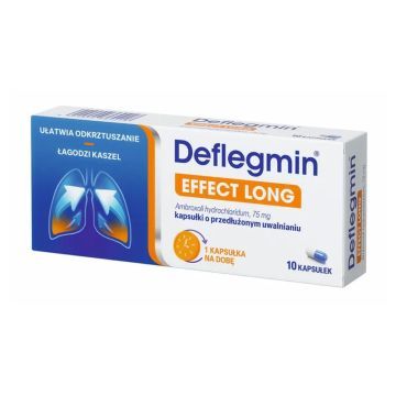 Deflegmin, 75 mg, kapsułki o przedłużonym uwalnianiu, 10 szt.