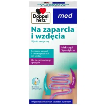Doppelherz med Na Zaparcia i Wzdęcia, płyn, 10 sasz.