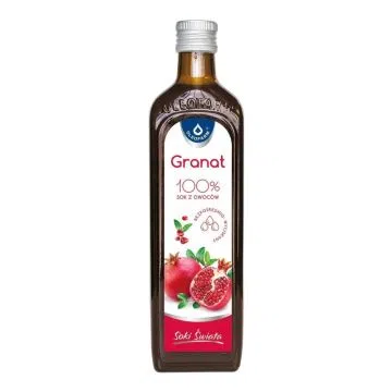 Granat 100%, sok, z owocow granatu, granVital, 490 ml