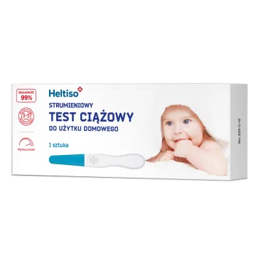 HELTISO Test ciążowy strumieniowy do użytku domowego, 1 szt.