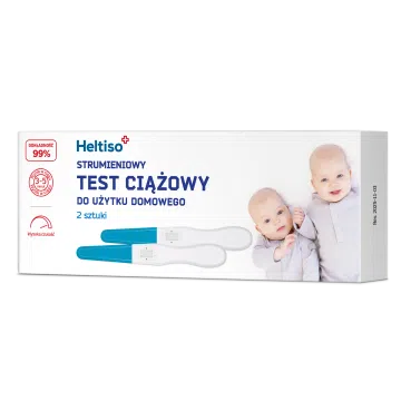 HELTISO Test ciążowy strumieniowy do użytku domowego, 2szt.