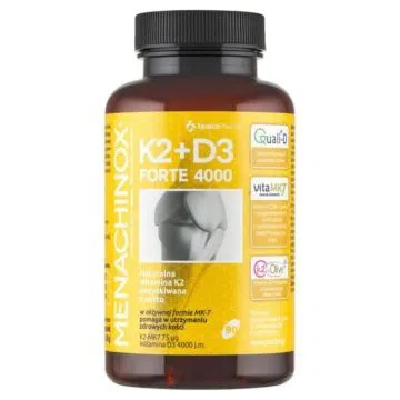 Menachinox K2 + D3 Forte, kapsułki miękkie, 90 szt.