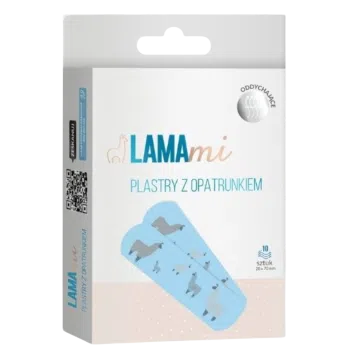 LAMAmi plastry z opatrunkiem dla dzieci, 10 sztuk