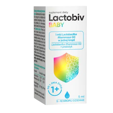 Lactobiv Baby, krople probiotyczne, 5 ml