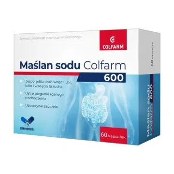 Maślan sodu 600 Colfarm, kaps., 60 szt